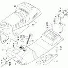 ZR 900 Топливный бак ,сиденье и задний фонарь