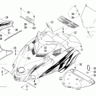 Firecat 700 EFI Капот и ветровое стекло