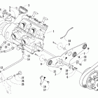 Sabercat 500 Вариатор и опора двигателя