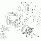 Mountain Cat 570 Вариатор и опора двигателя