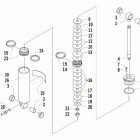 Firecat 600 EFI SP Задняя подвеска ,задний амортизатор