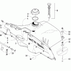 Firecat 600 Топливный бак