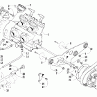 Firecat 600 Вариатор и опора двигателя