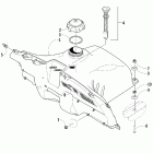 Firecat 600 EFI SP Топливный бак