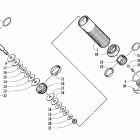 ZR 900 Задняя  подвеска, передний амортизатор