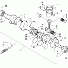 Firecat 600 EFI SP Поршень и коленчатый вал