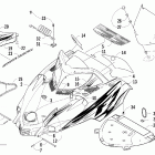 Firecat 700 Капот и ветровое стекло