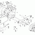 Firecat 500 Вариатор и опора двигателя