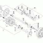 Firecat 600 EFI EB Вал приводной трака и тормоза