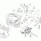 Panther 570 Вариатор и опора двигателя