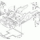 ZR 900 Передняя рама и подножки