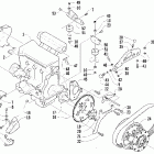 Bearcat WIDE TRACK Вариатор и опора двигателя