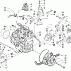 Pantera 800 Вариатор и опора двигателя