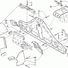 Z 440 SNO PRO Крепление рулевого управления