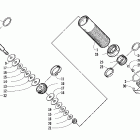 ZR 900 Задняя  подвеска, передний амортизатор