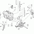 Z 440 Вариатор и опора двигателя