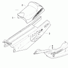 Firecat 500-700 Belly pan, tunnel, and seat assemblies (canadian)