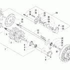 Firecat 500 Вал приводной трака и тормоза