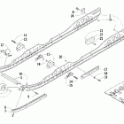 Mountaincat 800 EFI Рельс скольжения и гусеница
