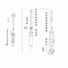 Z 440 SNO PRO Задняя  подвеска, передний амортизатор