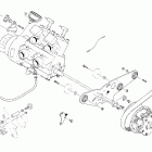 Firecat 500 Вариатор и опора двигателя