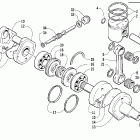 Pantera 600 EFI Поршень и коленчатый вал