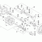 4-Stroke Trail Вал приводной трака и тормоза