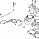 Firecat 700 SP Цилиндр и головка