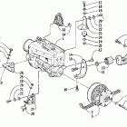 Z 440 SNO PRO Вариатор и опора двигателя