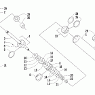 Mountaincat 800 EFI Задняя подвеска ,задний амортизатор