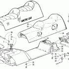 Panther 370 Топливный бак ,сиденье и задний фонарь