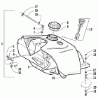 Mountaincat 900 EB Топливный бак