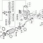 ZL 600 EFI SS Задняя  подвеска, передний амортизатор