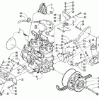 Mountaincat 900 Вариатор и опора двигателя