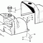 Z 440 SNO PRO Gas tank and cover