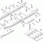 ZR 900 SNO PRO Рельс скольжения и гусеница