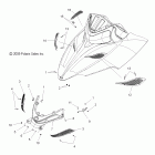 600 WIDETRAK IQ/INTL-S10PU6KSL/KEL Body, hood, front hinge asm.