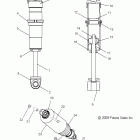 800 DRAGON IQ/ES/INTL ALL OPTIONS-S10PP8 Suspension, shock, front track (7043535)