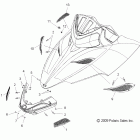 800 SWITCHBACK/ES-S10PR8ESA/ESL Body, hood screens and hinge asm.