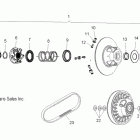 600 PRO-RIDE RUSH-S10BF6KSL/KSA/KEA Вариатор ведомый