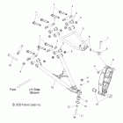 600 PRO-RIDE RUSH-S10BF6KSL/KSA/KEA Рычаги подвески и стойка