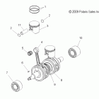 800 PRO RMK 155/163/ES/INTL ALL OPTIONS - S11CG8/CH8 Коленвал и поршни