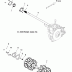 600 WIDETRAK IQ/INTL-S10PU6KSL/KEL Drive train, driveshaft asm. and jackshaft asm.