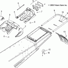 600 HO SWITCHBACK F/O - S06PS6FS Шасси , задняя часть