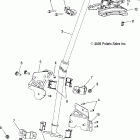 600 HO SWITCHBACK F/O - S06PS6FS Steering post, assembly
