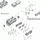 700 HO FUSION F/O - S06MP7HS Crankcase / throttle body mounting s06mp7hs / hsa / hsb ...