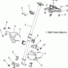 700 HO TOURING - S06PT7HS Steering post, assembly