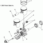 700 HO TOURING - S06PT7HS Поршень и коленвал
