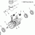 600 HO RMK 144 F/O - S06PK6FS Поршень и коленвал