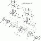 TRAIL TOURING- S06NU5BS/NT5BS Поршень и коленвал